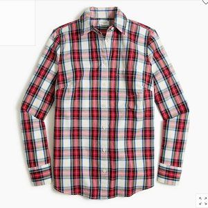 J Crew plain cotton poplin shirt size M